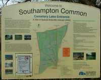 southampton common cemetery lake entrance sign